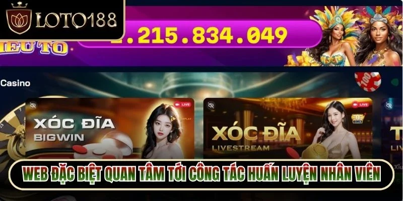 Web đặc biệt quan tâm tới công tác huấn luyện đội ngũ nhân viên